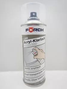 1K FÖRCH L231 ACRYL KLARLACK LACK VERGILBUNGSFREI SPRAYDOSE LACK VERSIEGELUNG - Bild 1 von 3