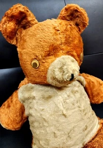 1930's-40's Vintage Well Loved Teddy Bear 27" - Picture 1 of 6