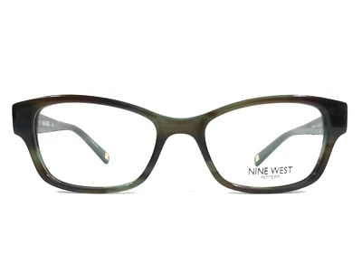 Nine West Petite Eyeglasses Frames NW5088 323 Brown Blue Full Rim 48-17-135 - Image 1 of 4