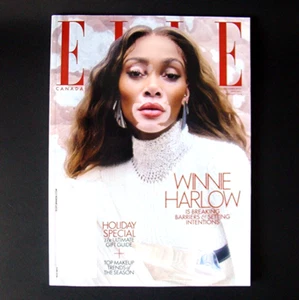 Elle Canada Magazine December 2023 Winnie Harlow Cover Fashion Beauty Style 00s - Picture 1 of 1