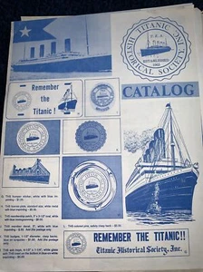 Titanic Historical Society Catalog With Flyer - Picture 1 of 2