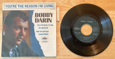 45 7" FRENCH EP BOBBY DARIN YOU'RE THE REASON I'M LIVING - Image 1 of 2
