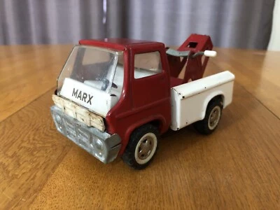 "Gruleta grúa Marx 1968 vintage 6"" acero prensado juguete japonés" Foto 1 de 4