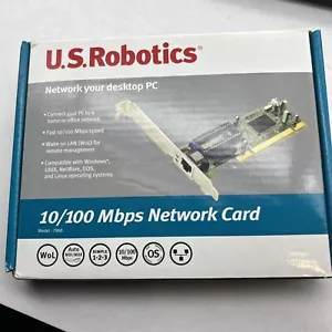 NEW USRobotics 10/100 PCI Network Card Fast Ethernet #7900 WIN DOS Linux UNIX - Picture 1 of 7