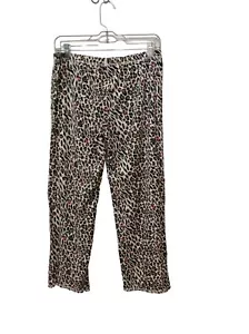 Jenni Intimates Damen Pyjamahose Leopardenmuster Medium hellbraun schwarz pink - Bild 1 von 3