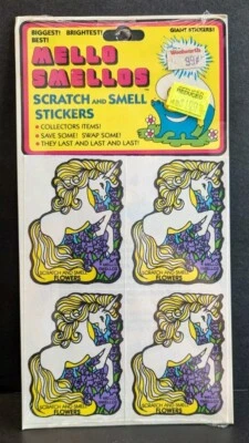 New Vintage Mello Smellos Unicorn & Ice Cream Scratch & Smell Stickers - Image 1 of 4
