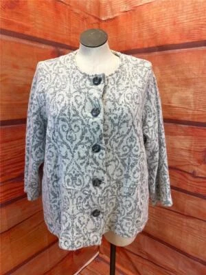 Cynthia Rowley White Gray Jacket size 3X TCC - Image 1 of 4