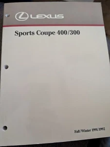 Lexus SC-300 SC-400 OEM Parts List Catalog Assembly Manual Numbers Diagrams - Picture 1 of 1