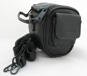 GENUINE FUJIFILM FINEPIX BLACK FAUX LEATHER BRIDGE CAMERA CASE/BAG S1000fd S1500 - Picture 1 of 10