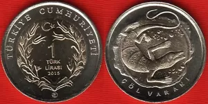 Turkey 1 lira 2015 "Desert Monitor" BiMetallic coin UNC - Picture 1 of 1