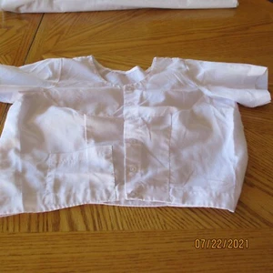 White Choli Cotton Blend BLOUSE For SARI Skirt Lengha TOP with 2 POCKETS 36" M - Picture 1 of 3