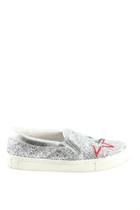 GUESS Zapatos sin cordones Mujeres Flats Talla EU 36 color plata-blanco - Imagen 1 de 5