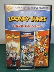 Looney Tunes 3-DVD Collection Triple Feature Bugs Bunny Movie Rabbits Run NEW - Picture 1 of 7