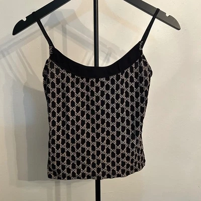 Morgan De Toi Monogram Tank Top, Adjustable Straps, Sleeveless, Y2K - Image 1 of 4