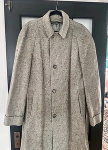 🩷Vintage 50er Jahre Rock-Knit Donegal Tweed Mantel gefleckt 100% Wolle Union Made USA - Bild 1 von 14