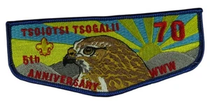 Tsoiotsi Tsogalii Lodge 70 Old North State NC 5th Anniv. Flap BLU Bdr - Picture 1 of 2
