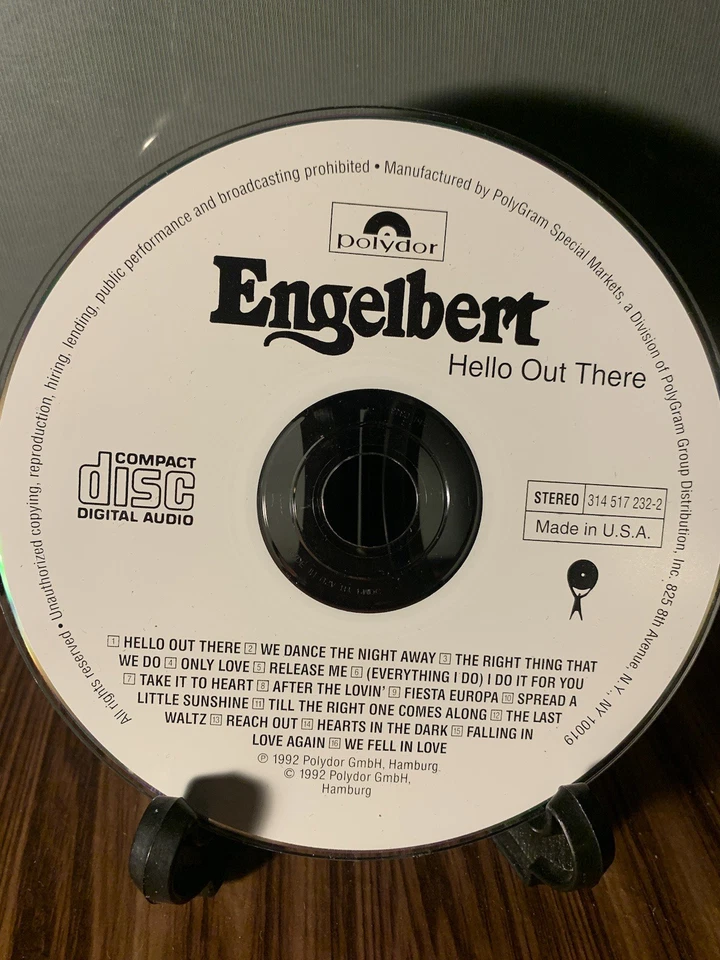 Hello Out There by Engelbert Humperdinck, CD, 1992) *DISC ONLY* No Case Or Art - Image 1 of 1