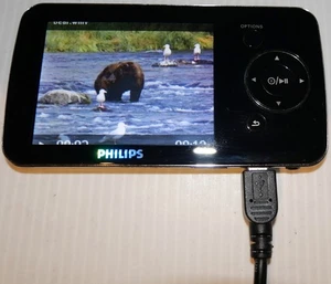 Philips GoGear SA5285/02 8GB MP3/MP4 Digital Media Player Black, Weak Battery - Picture 1 of 9