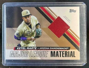2024 Topps Ketel Marte Major League Material Relics Jersey Gold #38/50 - Picture 1 of 2
