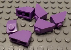 LEGO Lot of 6 Medium Lavender 2x1 Slope Girls Friends Parts and Pieces - Picture 1 of 1