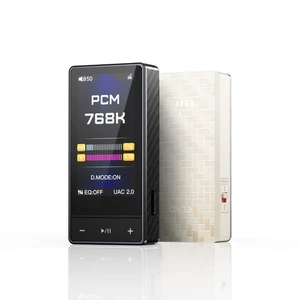 FiiO QX13 Tragbarer DAC Verstärker, ES9027PRO 8-Kanal DAC, 900mW×2, Titan/Gold - Bild 1 von 4