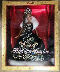 2008 Holday Barbie by Bob Mackie Doll Collection Mattel NIB Black Jeweled Gown - Bild 1 von 4
