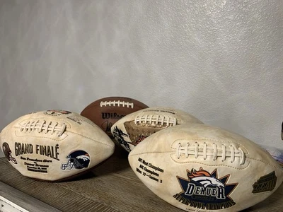 NFL Denver Broncos balón de fútbol americano 4 en total Foto 1 de 4