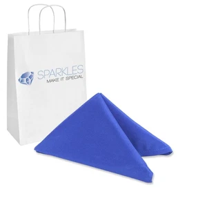 250 pcs 20"x20" inch Polyester Cloth Napkin - Royal Blue - Wedding Linen ai - Picture 1 of 6