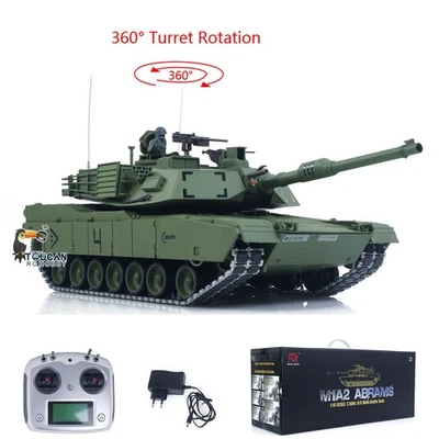 1/16 TOUCAN RC Battle Tank 3918 Abrams M1A2 Metal Gearbox 360Rotate Aiming Light - Image 1 of 4