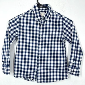 J. Crew Kids' Crewcuts long-sleeve flex patterned washed shirt Size 4-5 Casual - Picture 1 of 6