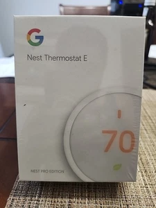 Google Nest Thermostat E Pro Edition(New) Factory Sealed -Model A0063 ( T4001ES) - Picture 1 of 2