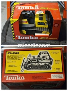BULLDOZER VINTAGE AUTENTICO HASBRO ACCIAIO SET TONKA MADE IN USA NUOVO - Foto 1 di 3
