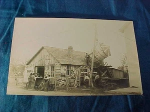 1913 COSTRUZIONE di un SILO FIENILE ALLEVAMENTO OHIO VERA FOTO CARTOLINA - Foto 1 di 3