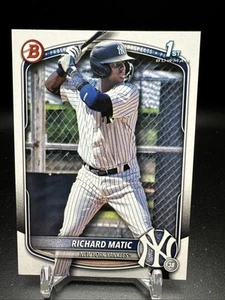 2025 Bowman Paper 1st Prospect #BP-71 Richard Matic - Picture 1 of 2