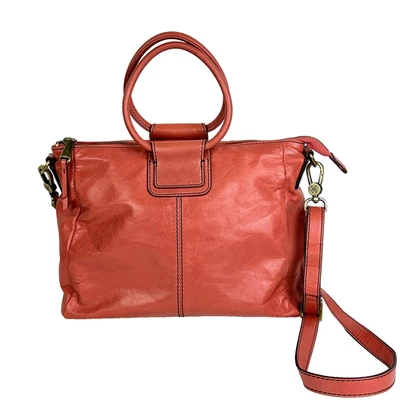 Hobo Sheila Medium Satchel Crossbody Bag Cherry Blossom Pink Leather Top Handle - Image 1 of 4