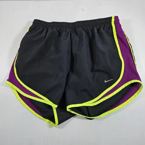 Nike Shorts Med Women’s black/purple Dri Fit Tempo Running Athletic Lined Active - Picture 1 of 8