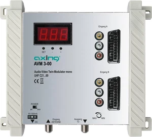 AVM 3-00 Twin Av-Modulatore Audio Video Mono 2 X UHF Due Canali - Foto 1 di 2
