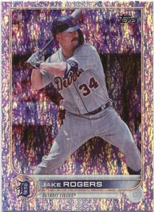2022 Topps Fabrik Set Jake Rogers Glitzerfolie Brett/390 Tigers #198 - Bild 1 von 1