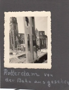 Foto privada Wehrmacht WK2 WW2 avance Holanda Países Bajos ferrocarril Rotterdam - Imagen 1 de 1