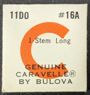 NOS NEW Genuine Bulova Caravelle Cal. 11DO # 16A Long Winding Stem - Watch Part - Image 1 of 2
