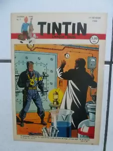 JOURNAL TINTIN BELGE NUM 7 / 17 FEVRIER 1949 / COUV JACOBS - Imagen 1 de 6
