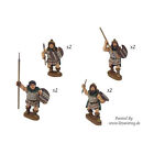 Crusader Minis Ancient Thracian Mini 28Mm Thracian Tribesmen W/Spears Pack New