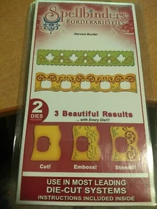 SPELLBINDERS BORDERABILITIES  S4-226 HARVEST BORDER 2 DIES NEW  - Picture 1 of 2