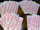 Creative Memories BOLD ABC 123 Stickers Baby Pink Numbers Alphabet Lot of 4 Sets