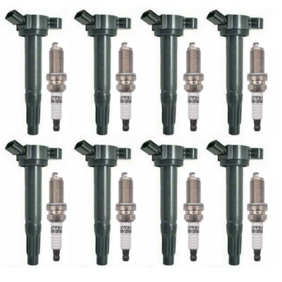 8PCS Ignition Coil + 8PCS Spark Plug For 2007-2019 Toyota Lexus 4.6L 4.7L 5.7L - Image 1 of 4