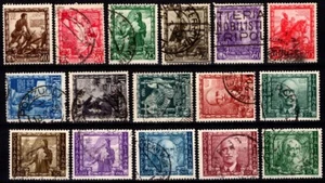 REGNO D'ITALIA 1938 PROCLAMAZIONE IMPERO 16 VALORI US. - Foto 1 di 1