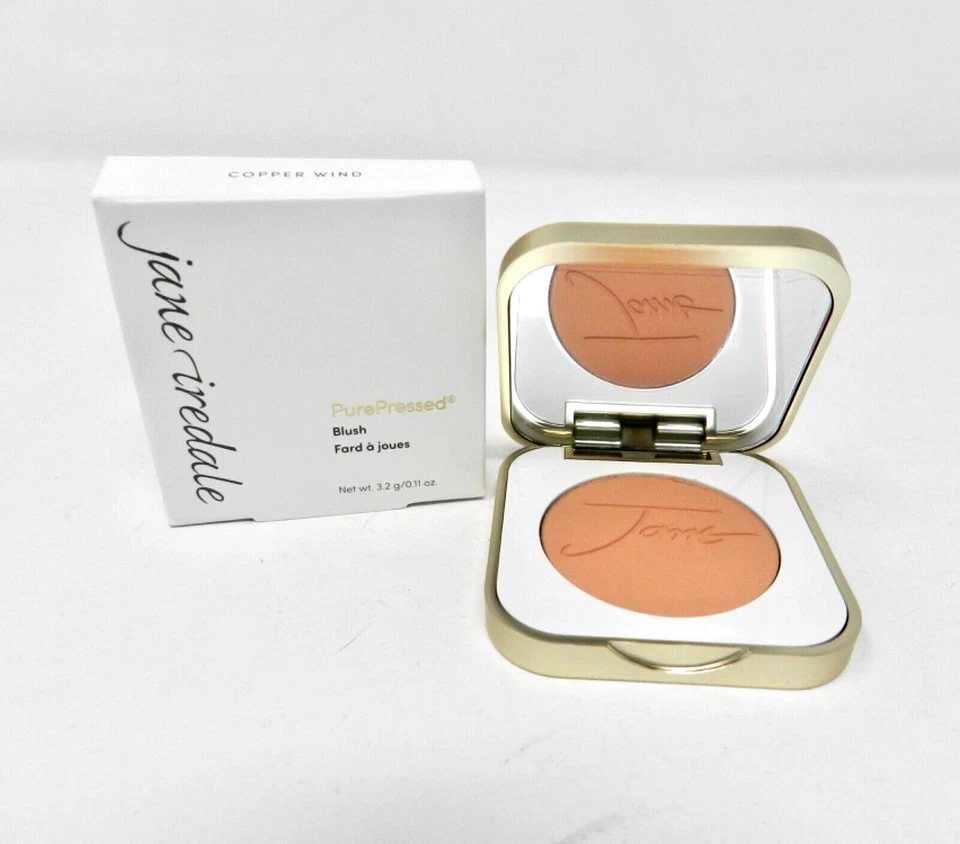 Rubor Jane Iredale PurePressed Copper Wind 2,8 g/0,1 oz tamaño completo Foto 1 de 4