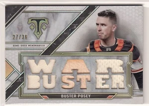 #/36 Buster Posey G/U Relics ▪ 2021 Topps Triple Threads WAR Buster #TTR-BP - Picture 1 of 2