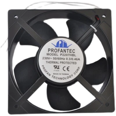 CPU Hüllen Silent Cooling Fan P2207HBL 230V 0.3/0.46A 20CM - Bild 1 von 2