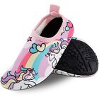 Girls Water Shoes sz 7 Toddler, Bigib - Unicorn Non-Slip Swim Walker, NEW